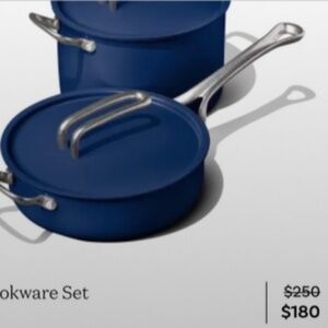 Risa convection Pot and pan set, non toxic, great 4 Weddings &other